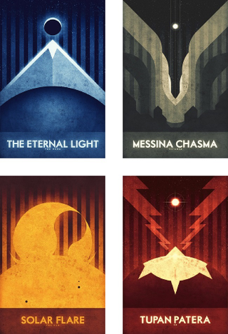 Illustration for article titled Explore The Solar System Through These Amazing Retro Travel Posters